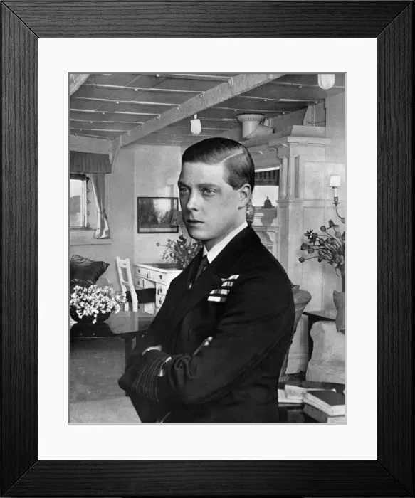 Framed Print : Prince of Wales in his cabin on HMS Renown Framed Print : Prince of Wales in his cabin on HMS Renown