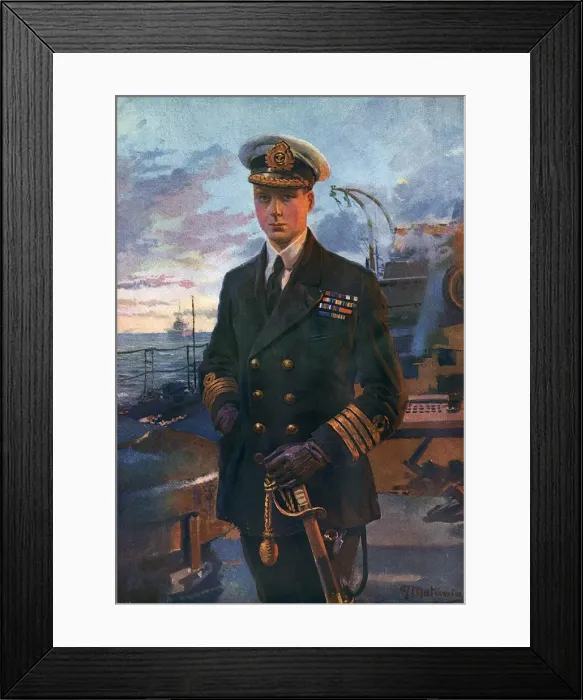 Framed Print : The Prince of Wales by Fortunino Matania