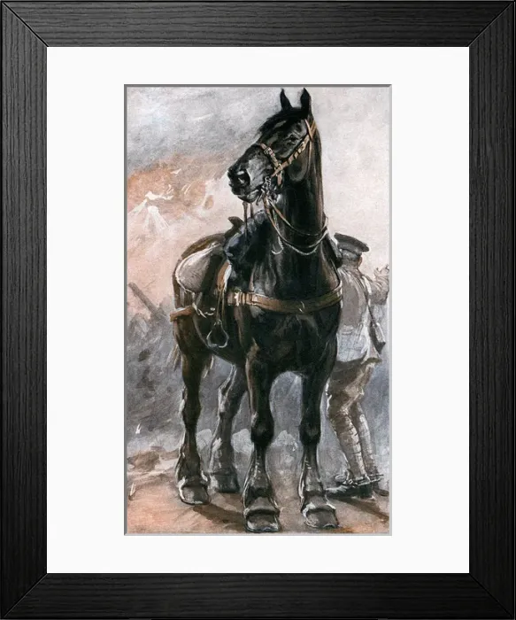 Framed Print : The Horse in War by Philip Dadd