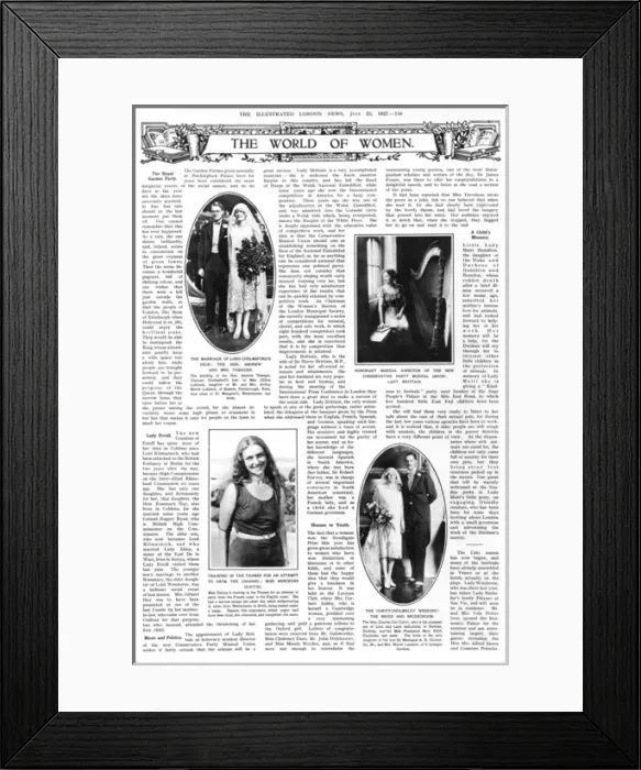 Framed Print : Illustrated London News, 23rd July 1927 Framed Print : Illustrated London News, 23rd July 1927