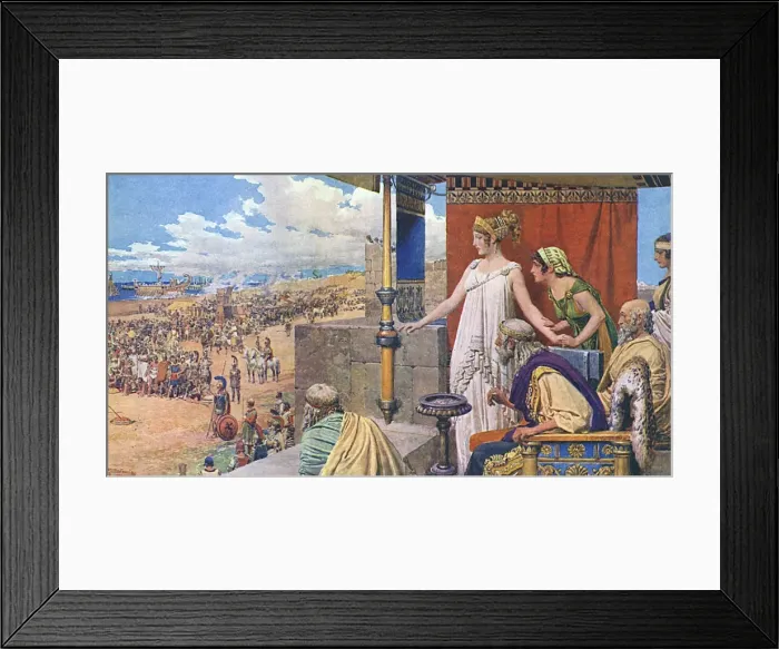 Framed Print : Helen of Troy by Matania Framed Print : Helen of Troy by Matania