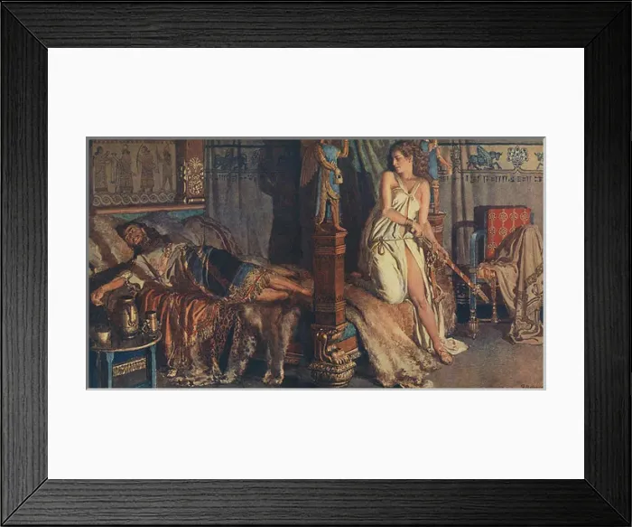 Framed Print : Judith, Slayer of Holofernes by Matania Framed Print : Judith, Slayer of Holofernes by Matania