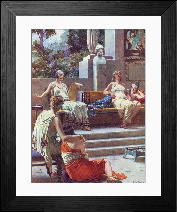 Framed Print : Sappho - House of Muses Framed Print : Sappho - House of Muses