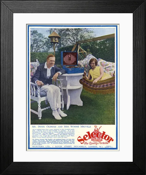 Framed Print : Selector portable wireless advertisement, 1929 Framed Print : Selector portable wireless advertisement, 1929