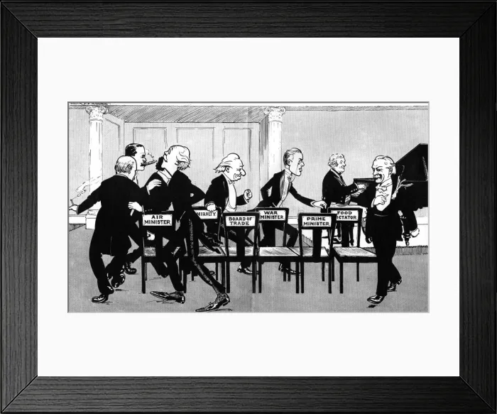 Framed Print : Musical Chairs: A little party at Downing Street