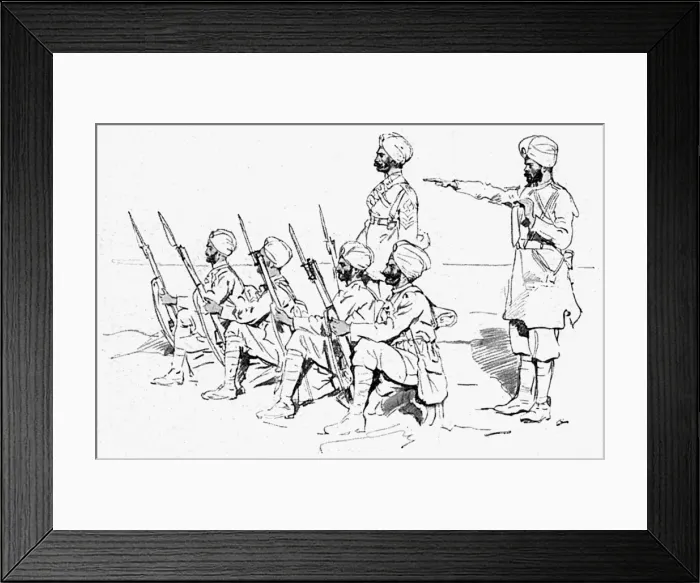 Framed Print : The 15th Sikhs, WW1 Framed Print : The 15th Sikhs, WW1