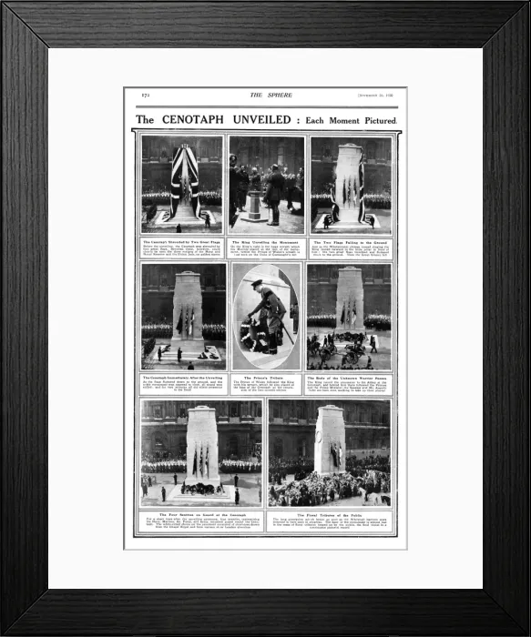 Framed Print : The Cenotaph unveiled, 1920 Framed Print : The Cenotaph unveiled, 1920