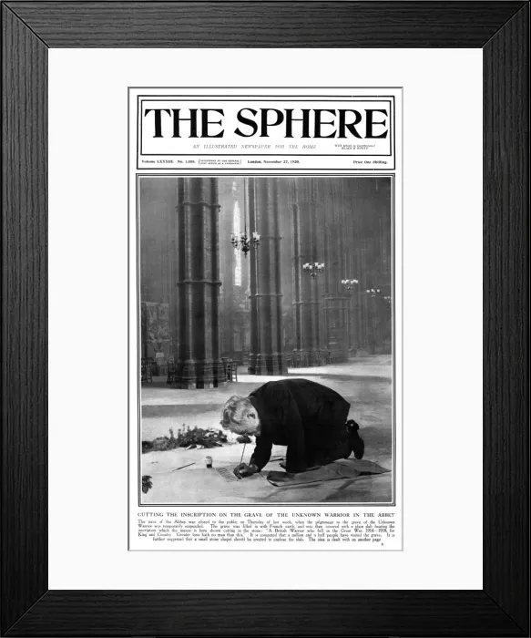 Framed Print : Sphere cover cutting inscription on tomb of unknown warrior Framed Print : Sphere cover cutting inscription on tomb of unknown warrior