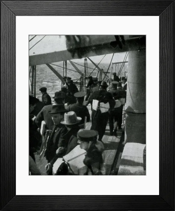 Framed Print : WW1 - Lifebelted passengers - Torpedoing of RMS Falaba Framed Print : WW1 - Lifebelted passengers - Torpedoing of RMS Falaba
