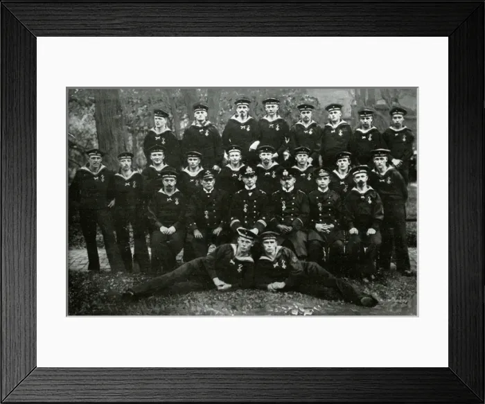 Framed Print : WW1 - The crew of the German U-9 submarine Framed Print : WW1 - The crew of the German U-9 submarine