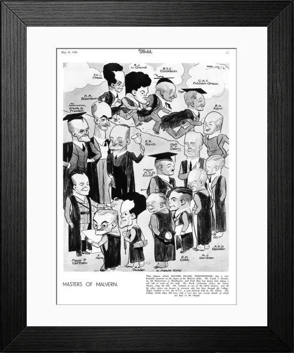 Framed Print : Masters of Malvern College Framed Print : Masters of Malvern College