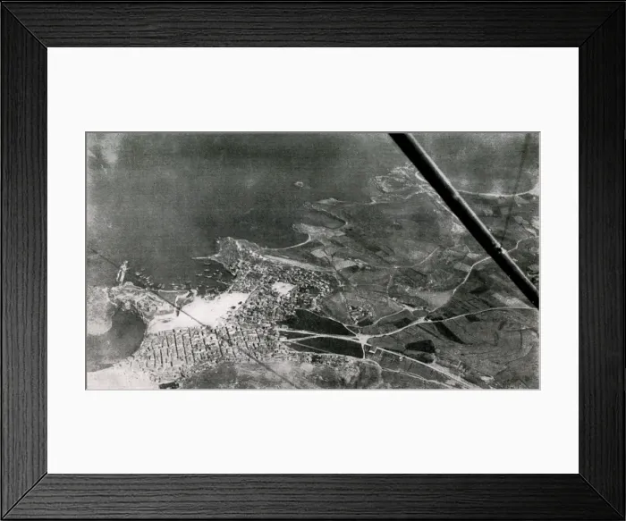 Framed Print : WW1 - Aerial view of Gallipoli, 1915 Framed Print : WW1 - Aerial view of Gallipoli, 1915