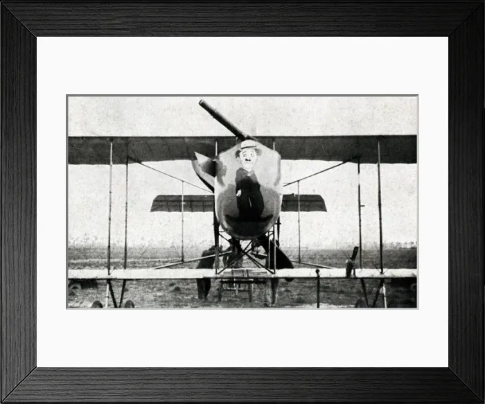 Framed Print : WW1 - Decorated Belgian aeroplanes - Charlie Chaplain Framed Print : WW1 - Decorated Belgian aeroplanes - Charlie Chaplain