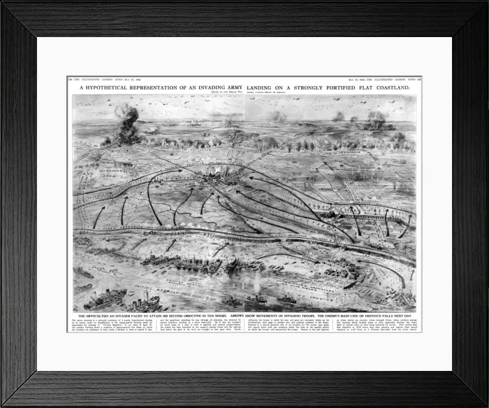 Framed Print : A Hypothetical Landing on an enemy coast Framed Print : A Hypothetical Landing on an enemy coast