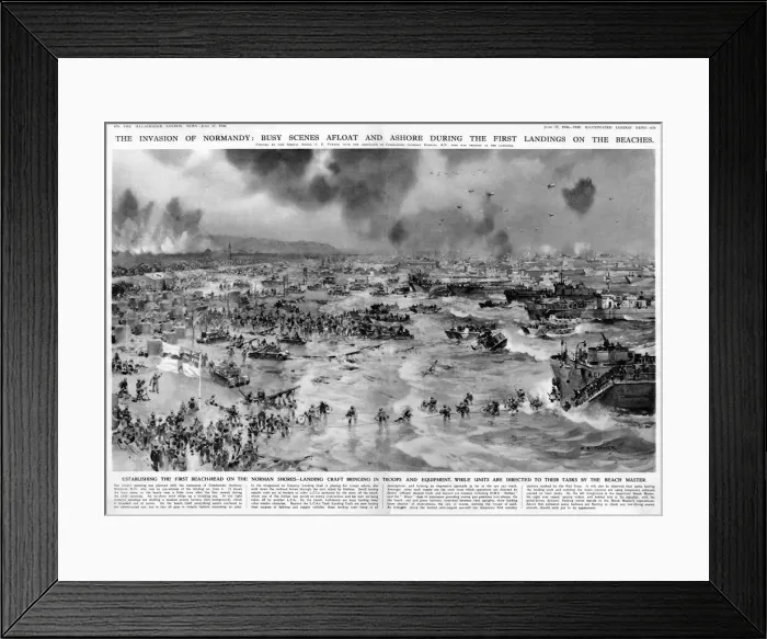 Framed Print : Normandy Invasion 1944 Framed Print : Normandy Invasion 1944