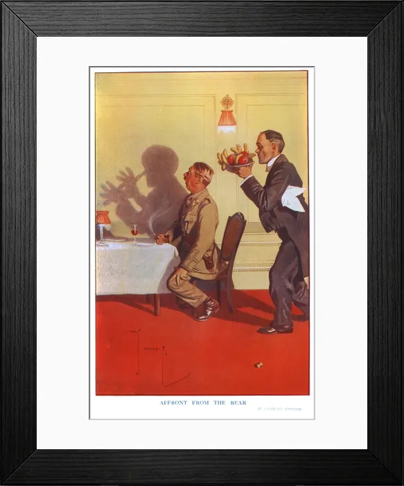 Framed Print : Affront from the Rear by Charles Crombie Framed Print : Affront from the Rear by Charles Crombie