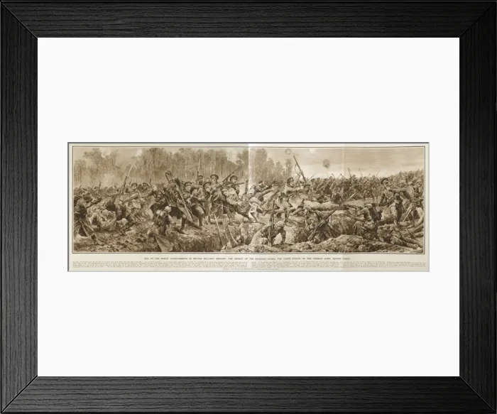 Framed Print : Defeat of Prussian Guard in Great War Deeds, WW1 Framed Print : Defeat of Prussian Guard in Great War Deeds, WW1