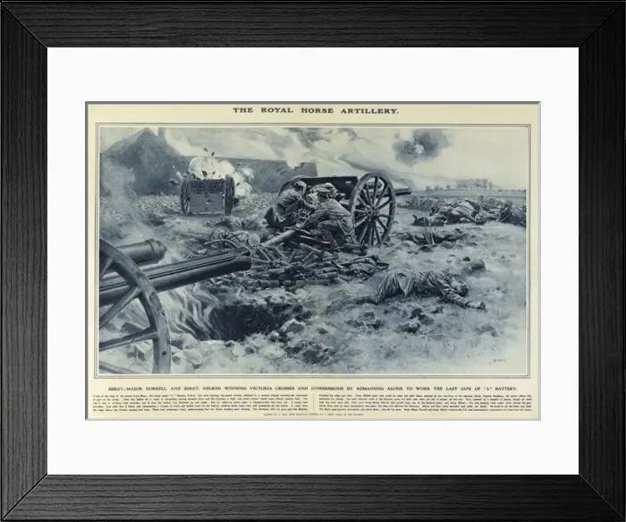 Framed Print : Royal Horse Artillery in Great War Deeds, WW1 Framed Print : Royal Horse Artillery in Great War Deeds, WW1