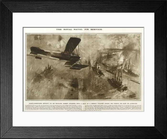 Framed Print : Royal Naval Air Service in Great War Deeds, WW1 Framed Print : Royal Naval Air Service in Great War Deeds, WW1