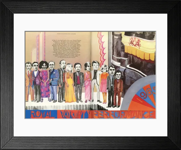 Framed Print : Royal Variety Performance 1965 Framed Print : Royal Variety Performance 1965