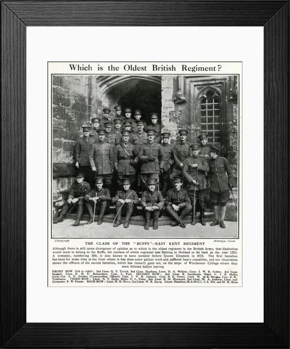 Framed Print : The Oldest British Regiment? The East Kent