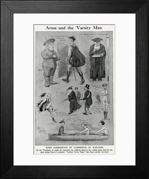 Framed Print : Impressions of Cambridge during World War One, 1915 Framed Print : Impressions of Cambridge during World War One, 1915