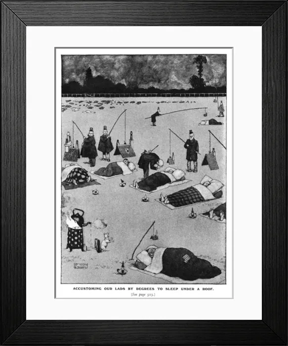 Framed Print : Accustoming our Lads by Degrees to Sleep Under a Roof Framed Print : Accustoming our Lads by Degrees to Sleep Under a Roof