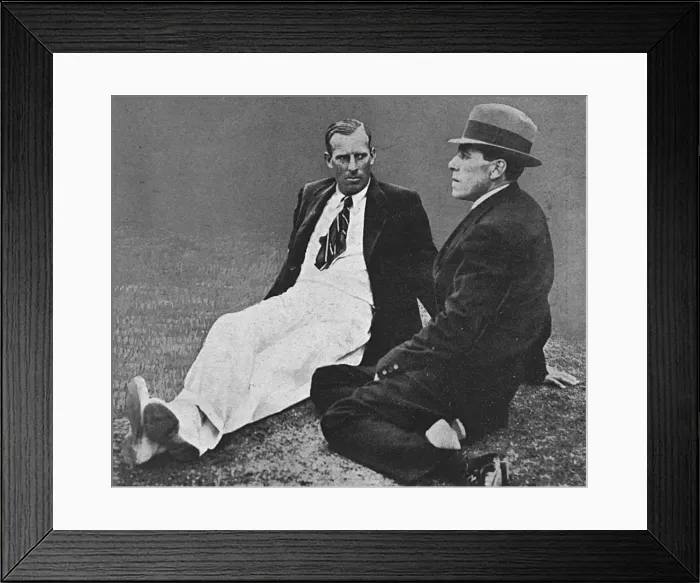 Framed Print : Anthony Wilding and Norman Brookes, tennis at Wimbledon Framed Print : Anthony Wilding and Norman Brookes, tennis at Wimbledon