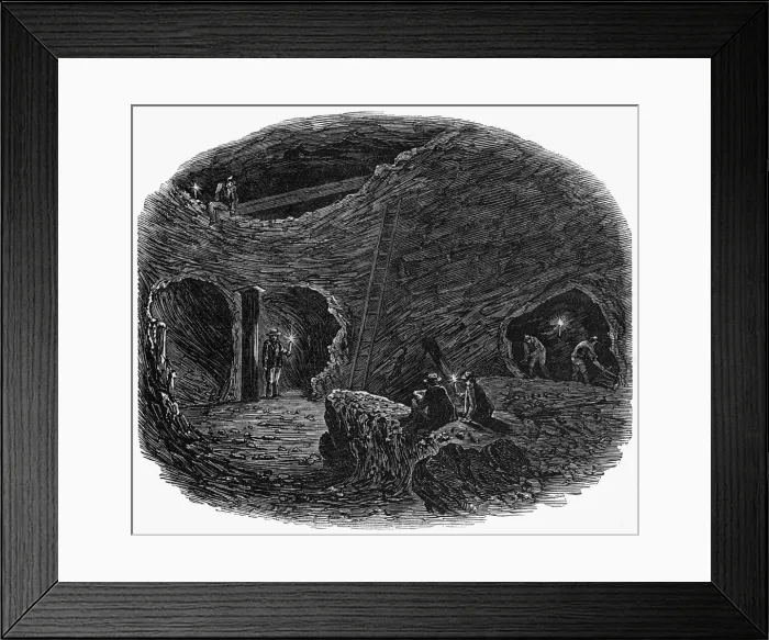 Framed Print : The Burra Burra copper-mine in South Australia