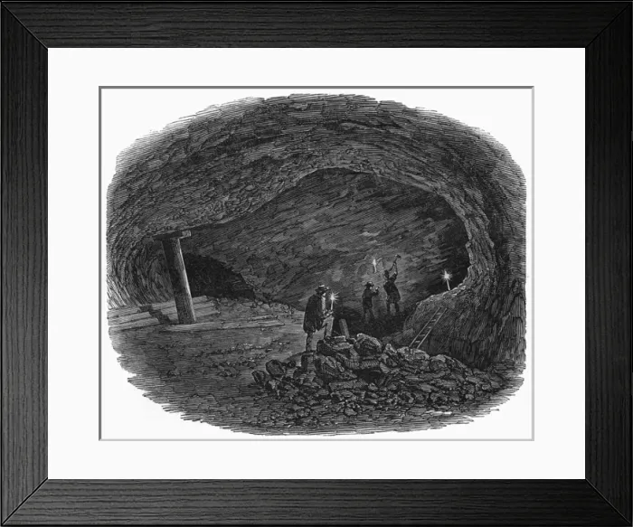 Framed Print : The Burra Burra copper-mine in South Australia