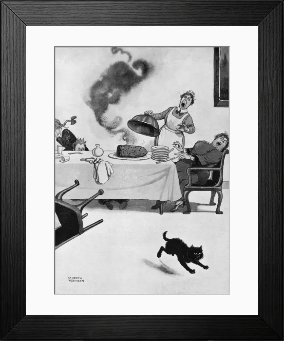 Framed Print : A Mere Matter of Form by Heath Robinson, WW1 cartoon Framed Print : A Mere Matter of Form by Heath Robinson, WW1 cartoon