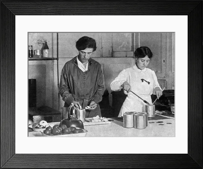 Framed Print : Food Economy Campaign, WWI - Canning Apples Framed Print : Food Economy Campaign, WWI - Canning Apples