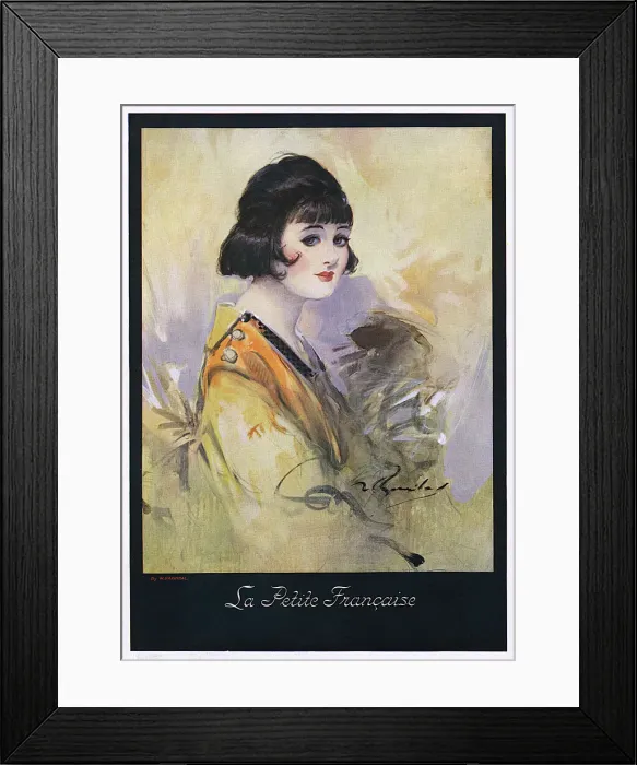 Framed Print : La Petite Francaise by William Barribal Framed Print : La Petite Francaise by William Barribal