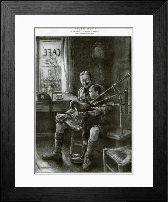 Framed Print : Blaw, Man! An incident in a billet in France, Arthur Garrat Framed Print : Blaw, Man! An incident in a billet in France, Arthur Garrat