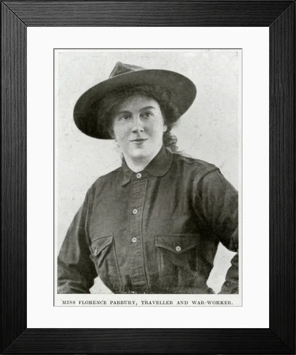 Framed Print : Florence Parbury, traveller and war worker Framed Print : Florence Parbury, traveller and war worker