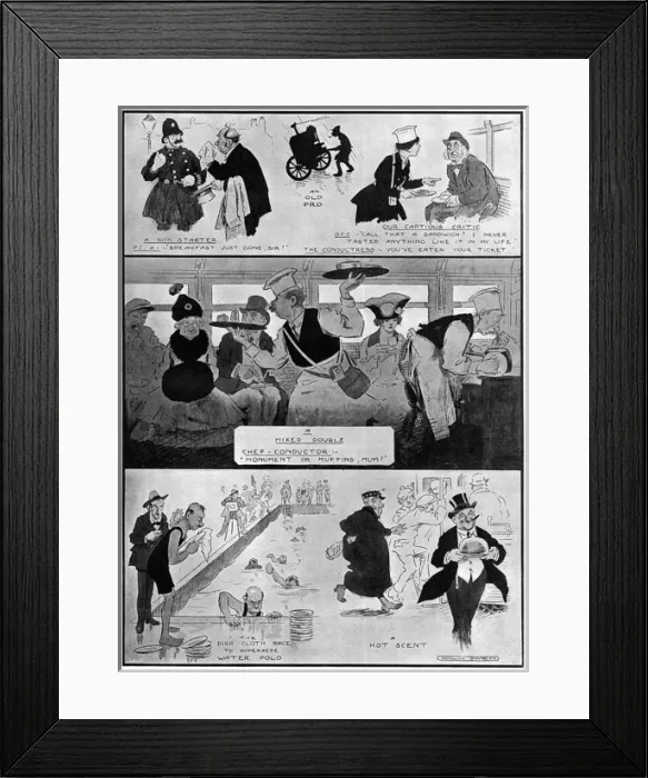 Framed Print : Communal Kitchens, WWI by Will Owen
