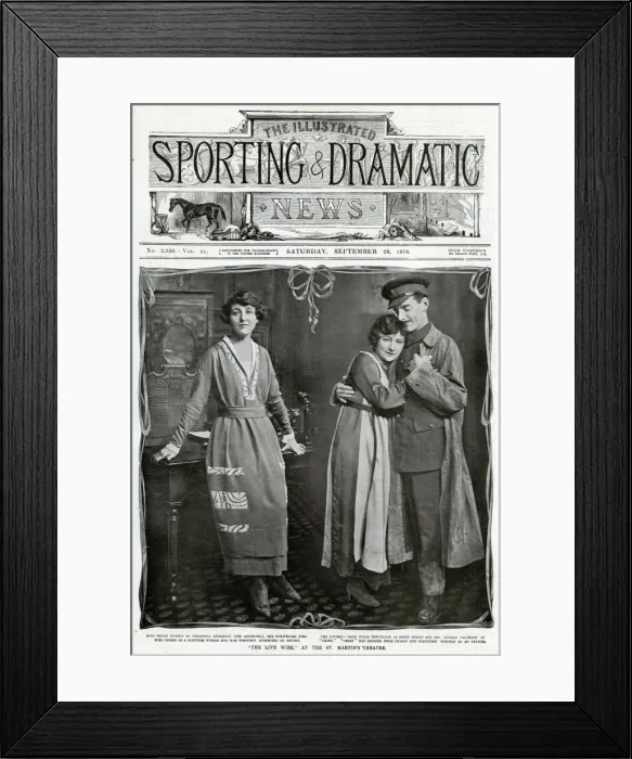Framed Print : The Live Wire, at the St. Martins Threatre 1918