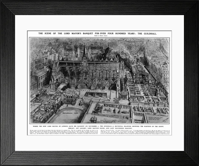 Framed Print : The Guildhall, London Framed Print : The Guildhall, London