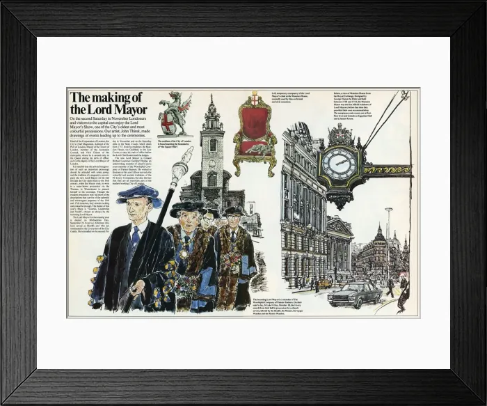 Framed Print : The making of the Lord Mayor Framed Print : The making of the Lord Mayor
