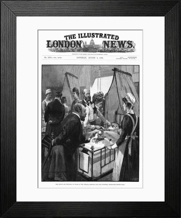 Framed Print : The Prince and Princess of Wales at the Evelina hospital Framed Print : The Prince and Princess of Wales at the Evelina hospital