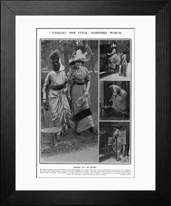 Framed Print : Womens clothing in 1910 Framed Print : Womens clothing in 1910