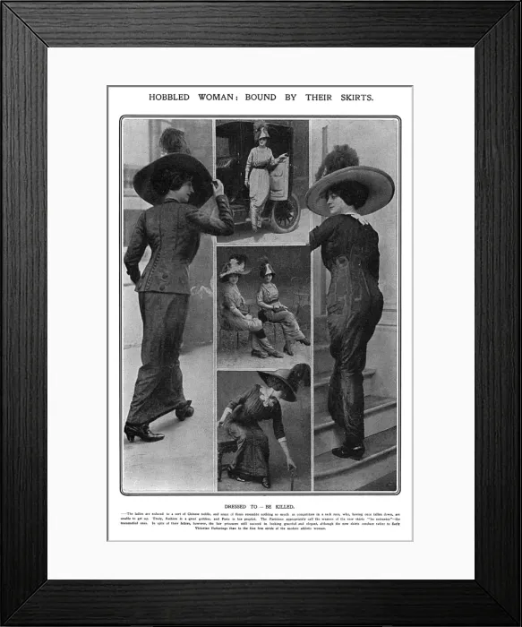 Framed Print : Womens clothing in 1910 Framed Print : Womens clothing in 1910