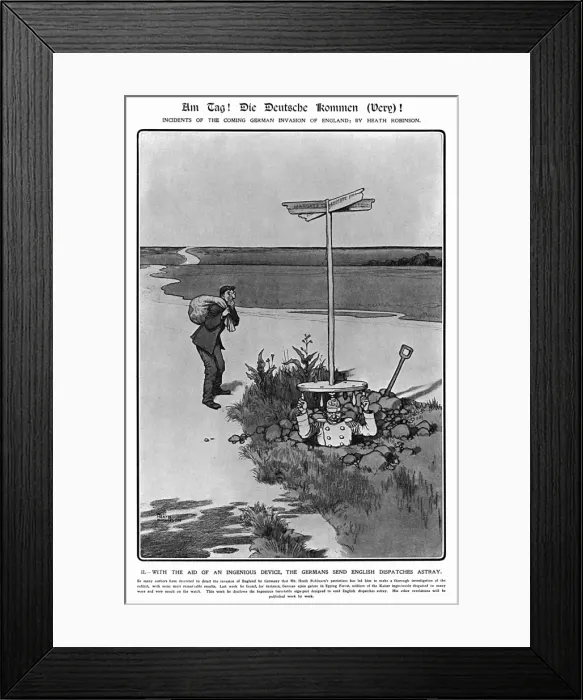 Framed Print : Am Tag, Heath Robinson Framed Print : Am Tag, Heath Robinson