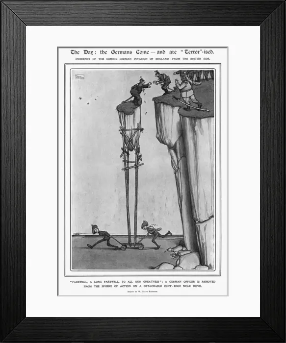 Framed Print : The Day, Heath Robinson Framed Print : The Day, Heath Robinson