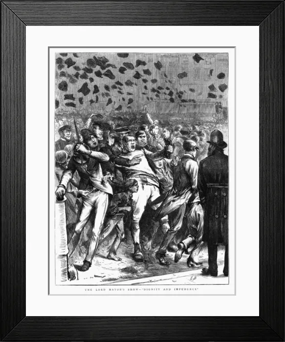 Framed Print : The Lord Mayors Show- Dignity and Impudence, 1871 Framed Print : The Lord Mayors Show- Dignity and Impudence, 1871