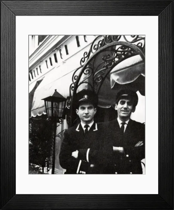 Framed Print : Staff of The White Tower restaurant