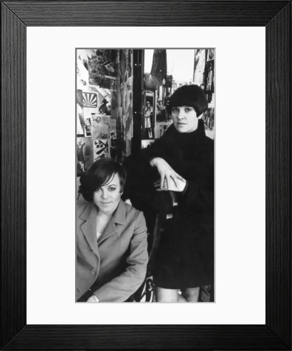 Framed Print : Sally Tuffin and Marion Foale - British fashion designer duo Framed Print : Sally Tuffin and Marion Foale - British fashion designer duo