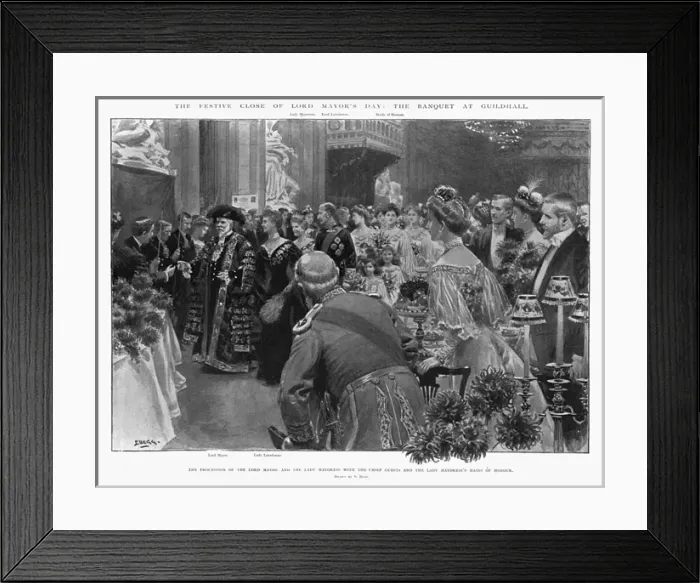 Framed Print : The Lord Mayor of Londons Banquet