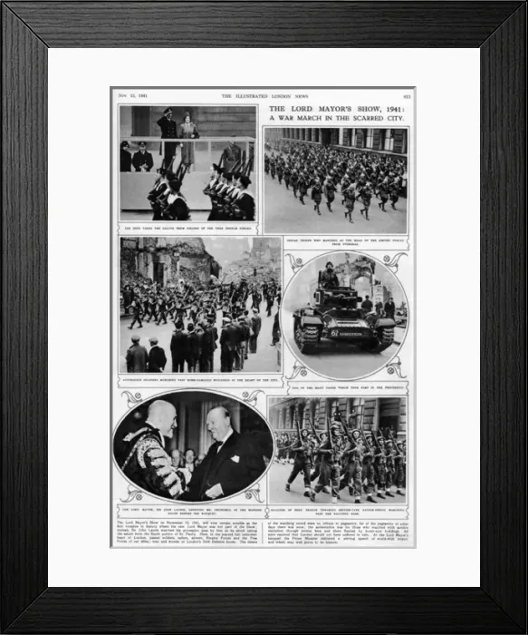 Framed Print : The Lord Mayors Show during World War Two Framed Print : The Lord Mayors Show during World War Two