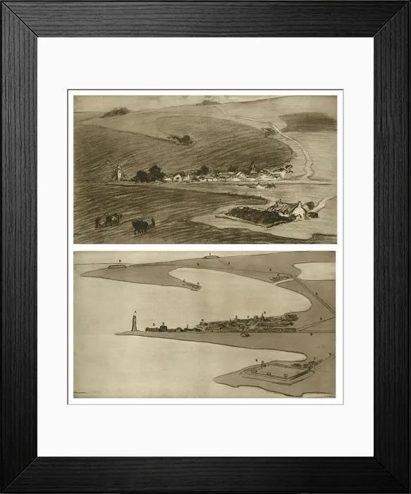 Framed Print : World War I spy drawing